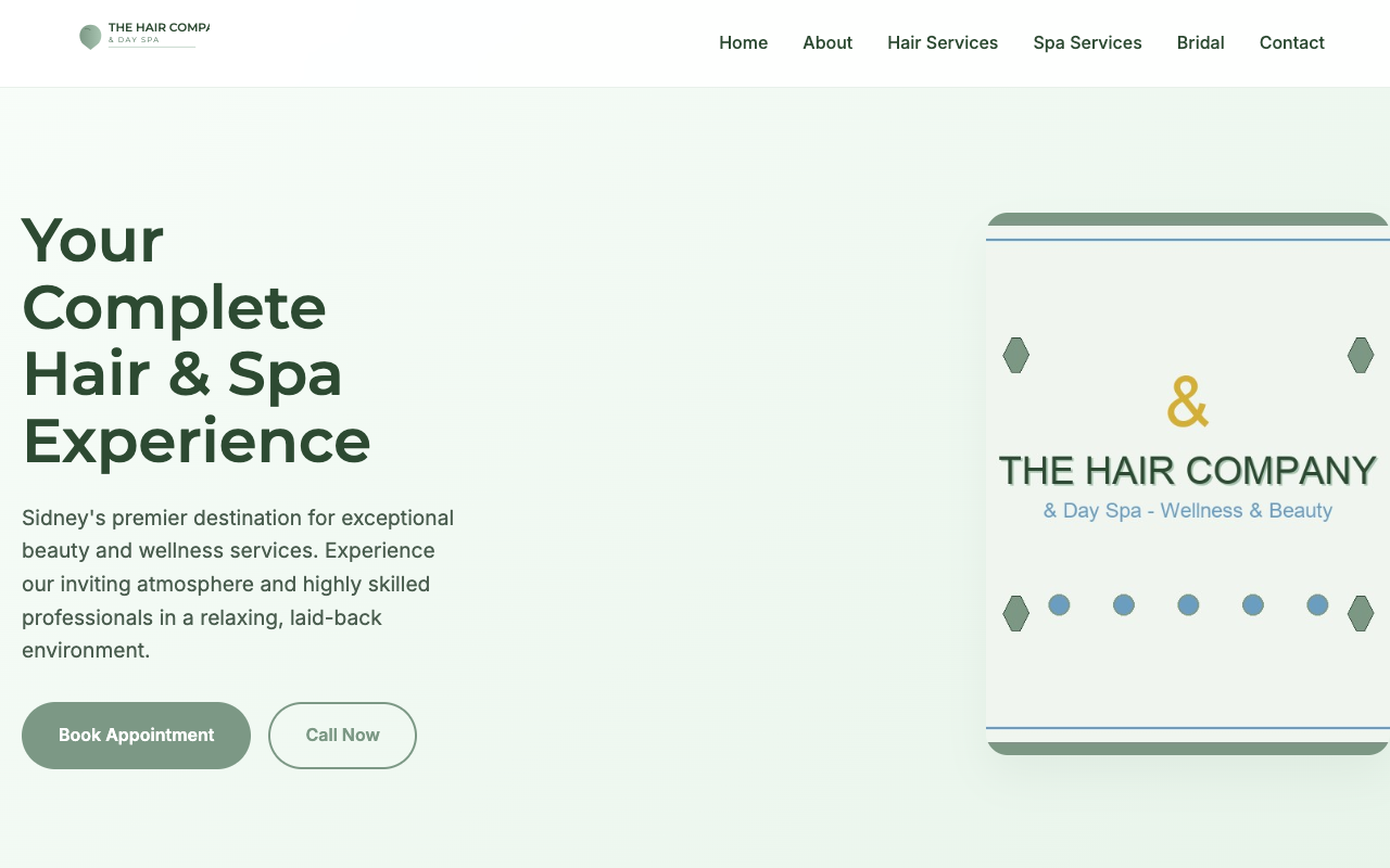 The Hair Company website